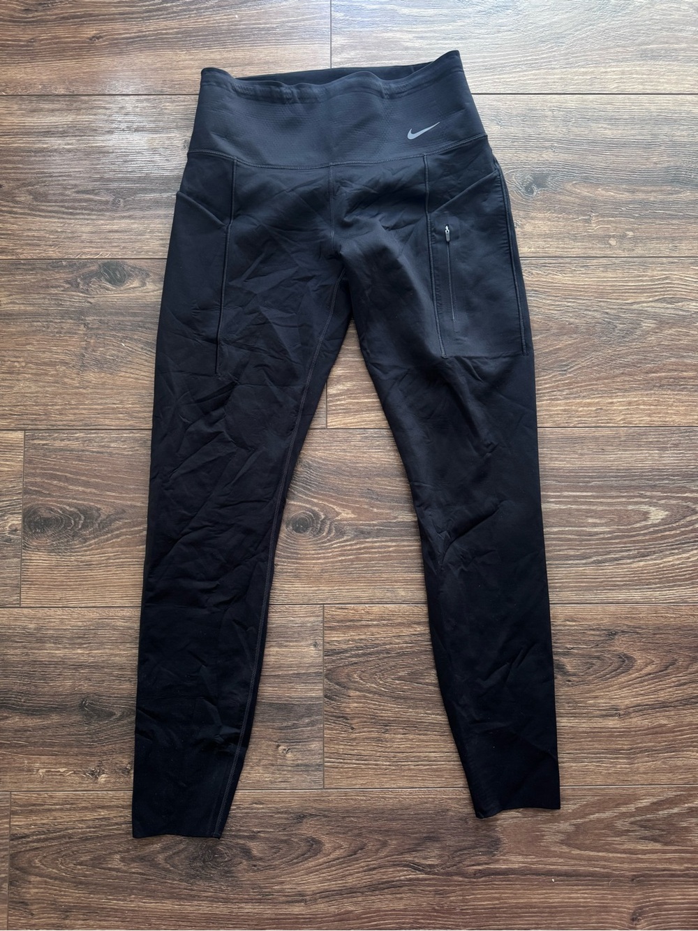 Nike Women’s' Black Nike Go Dri Fit Workout Leggings Size M